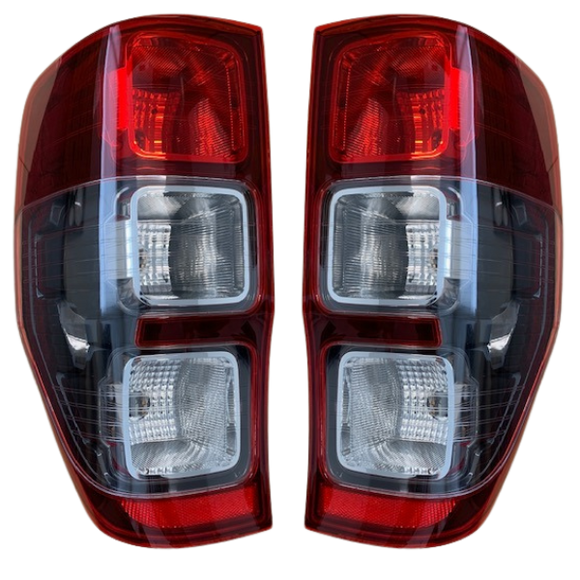 Ford Ranger Wildtrak New Pair of Tail Lights - Dark Grey - 2011-2021