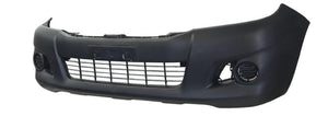 TOYOTA BUMPER FRONT HILUX NON FLARE HOLE  2011 - 2015 AFTERMARKET