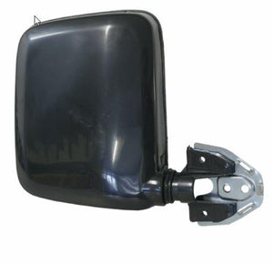 NISSAN MIRROR LH NAVARA D21 BLACK SKIN MOUNT MANUAL ADJUST  86 - 97